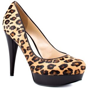 NEW GUESS Adriene - Multi Pony Leopards Pumps SZ 5
